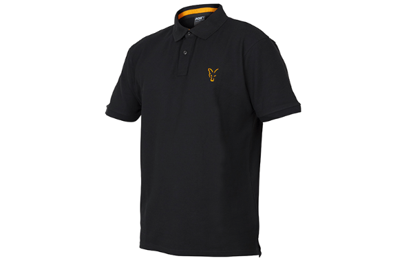 Picture of Fox Collection Black Orange Polo T-Shirts