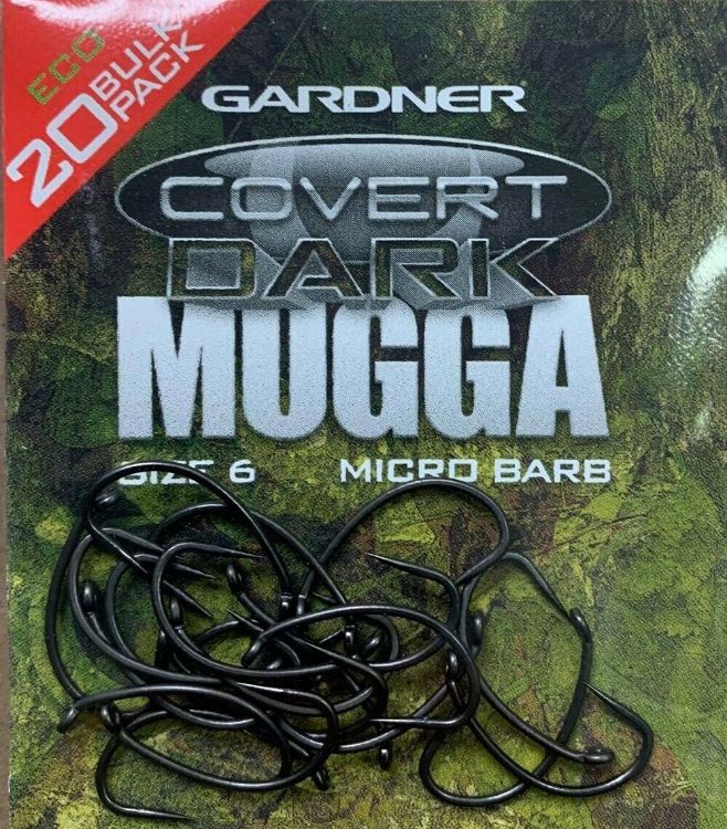 Picture of Gardner Covert Dark Mugga Hooks - Micro Barb - ECO Bulk 20 pcs