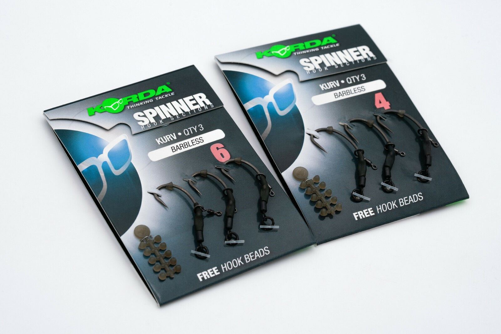 Angling4Less - Korda Pre Tied Kurv Shank Spinner Ronnie Rig Sections