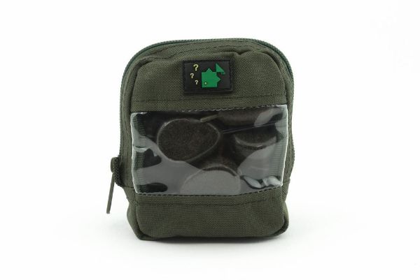Picture of Thinking Anglers Clear Front Zip Pouch Olive Green
