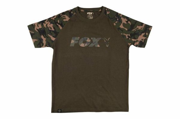 Picture of Fox Camo/Khaki Chest Print T-Shirt