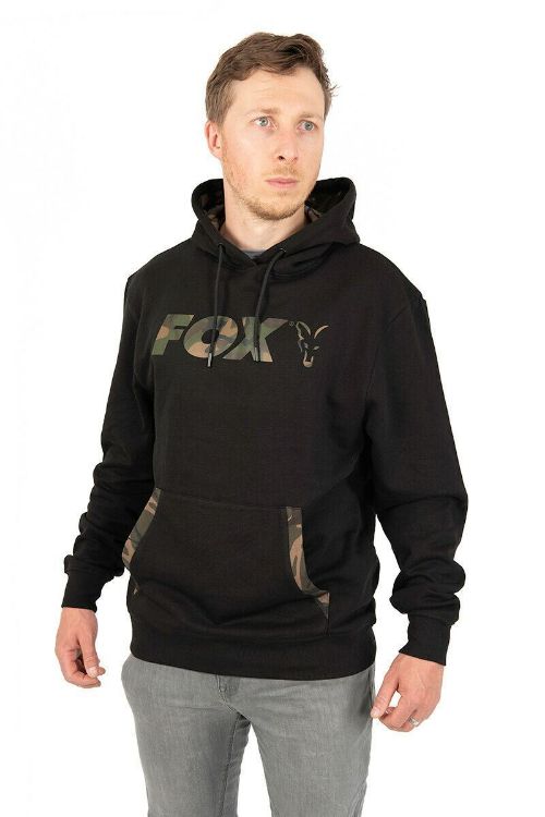 Picture of Fox Lightweight Black/Camo Print Pullover Hoody