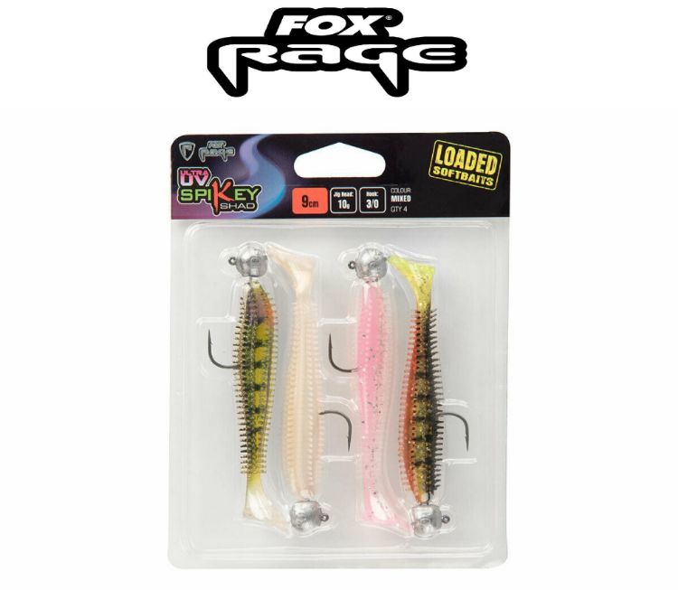 Picture of Fox Rage Ultra UV Spikey Shad Loaded Lure Pack