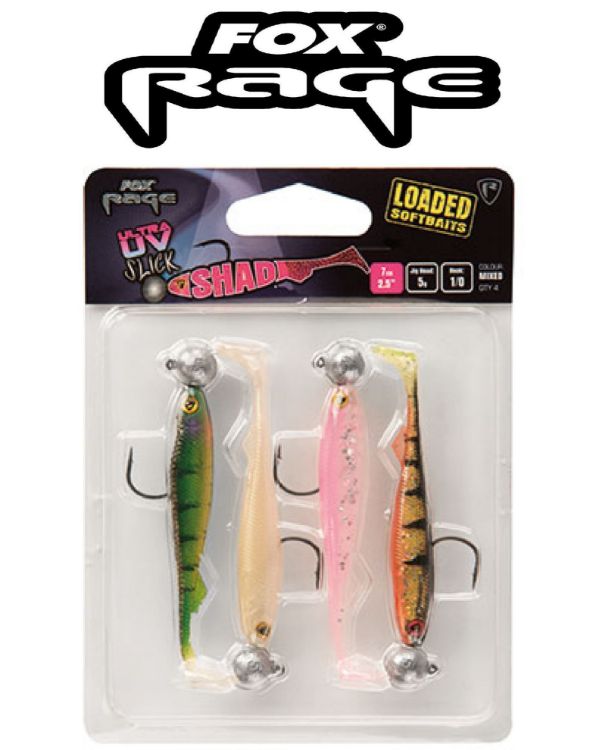 Picture of Fox Rage Ultra UV Slick Shad Loaded Lure Pack