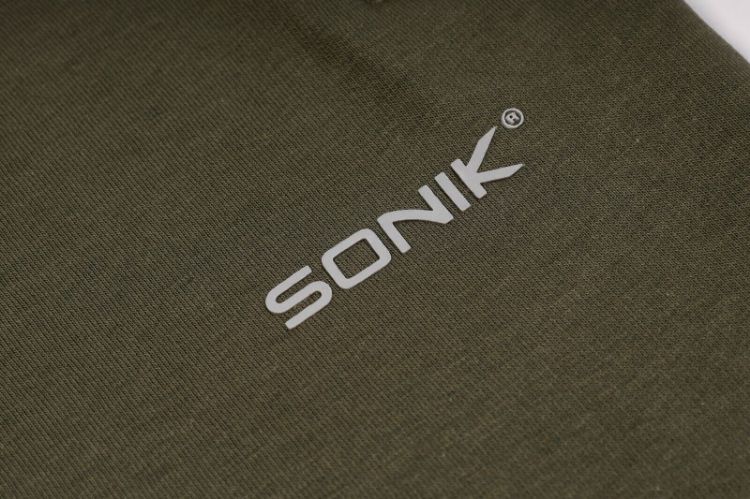 Picture of Sonik Green Joggers Black White Logo