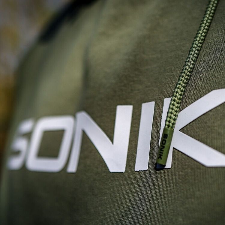 Picture of Sonik Green Hoodie With Black White LOGO 