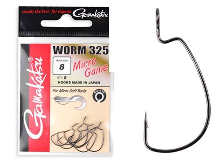 Picture of Gamakatsu Worm 325 Offest Micro Game Hooks