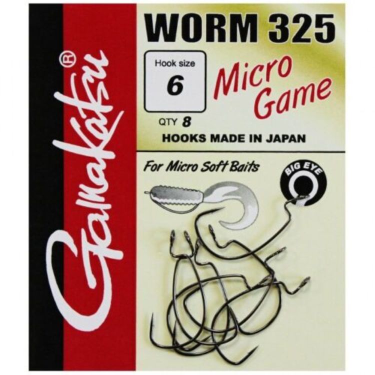 Picture of Gamakatsu Worm 325 Offest Micro Game Hooks
