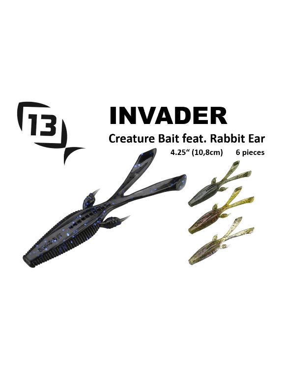 Picture of 13 Fishing Ninja Invader 4.25in 108mm 7g 6pcs Soft Lure