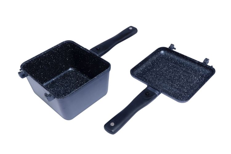 Picture of RidgeMonkey Connect Deep Pan & Griddle Granite Edition
