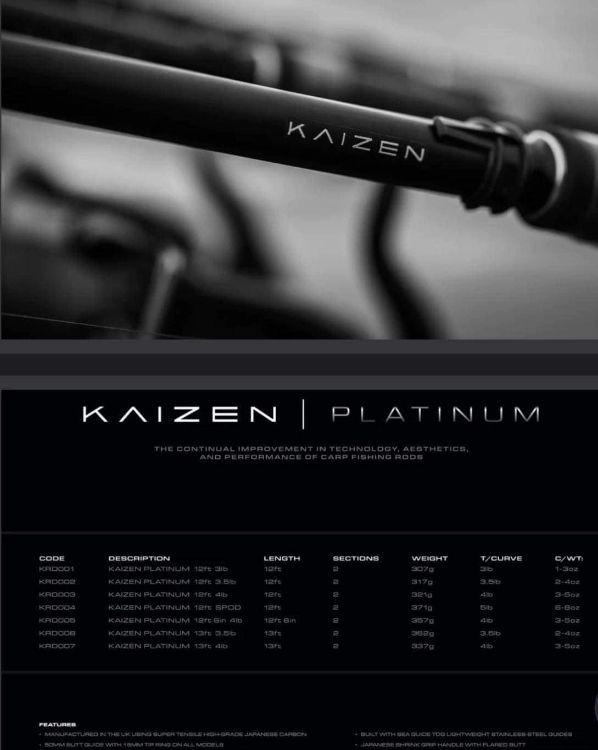 Picture of Korda Kaizen Platinum Rod 12ft