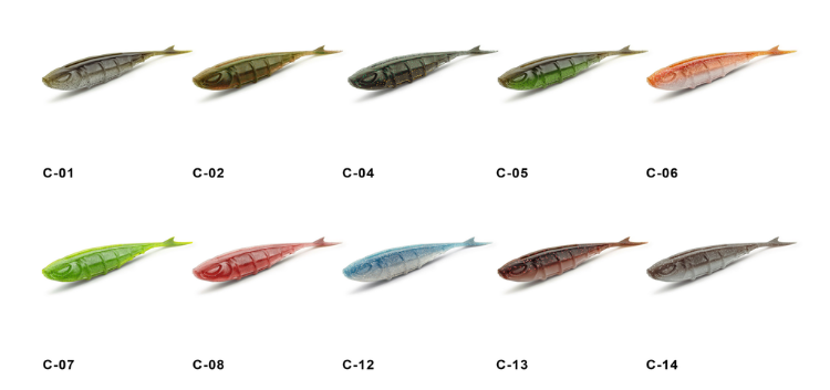 Picture of Nays SPLT Soft Lure 3.5" & 4.5" Split Tail