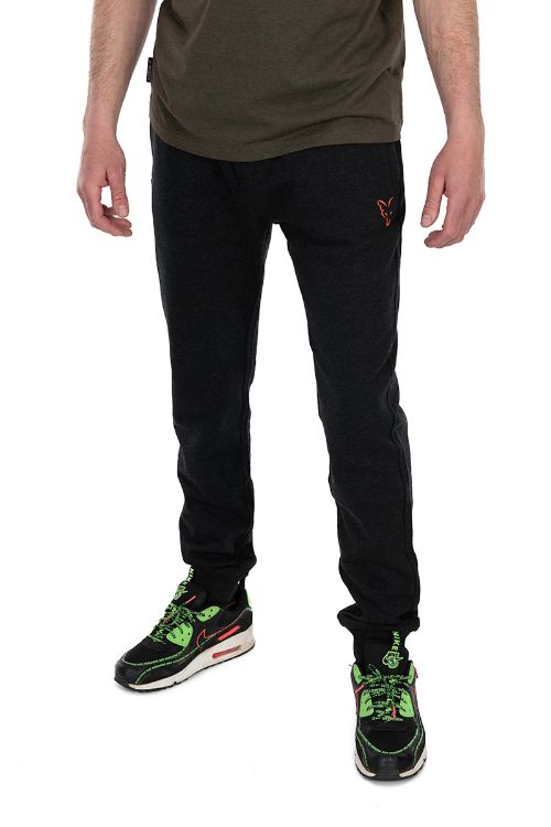 Picture of Fox Collection Black Orange Lightweight Joggers
