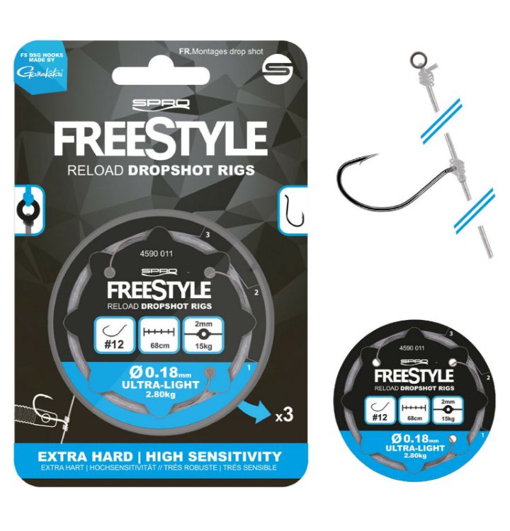 Picture of Spro Freestyle Reload Dropshot Rigs 68cm 3pcs