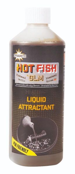 Picture of Dynamite Baits Hot Fish & GLM Attractant Liquid 500ml