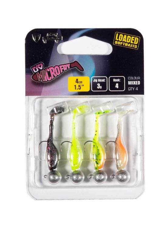 Picture of Fox Rage UV Micro Lures Loaded Mixed Colour Packs 