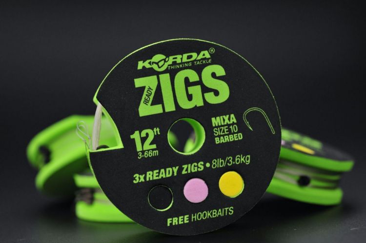 Picture of Korda Zig Rigs Ready Tied  - Hook Size 10