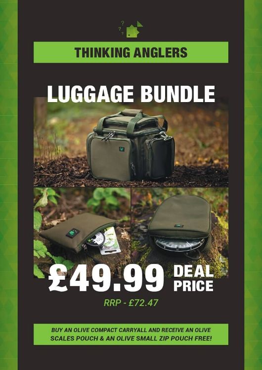 Picture of Thinking Anglers Olive Compact Carryall Luggage Bundle 2