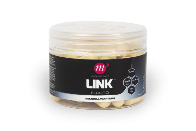 Picture of Mainline Baits Link Fluoro Dumbell Wafters 12 x 15mm