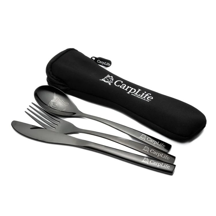 Picture of CarpLife Black Etched Cutlery Set